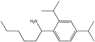 1-[2,4-bis(propan-2-yl)phenyl]hexan-1-amine Struktur