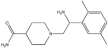 1-[2-amino-2-(2,5-dimethylphenyl)ethyl]piperidine-4-carboxamide Struktur