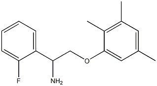 1-[2-amino-2-(2-fluorophenyl)ethoxy]-2,3,5-trimethylbenzene Struktur