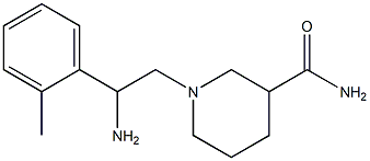 1-[2-amino-2-(2-methylphenyl)ethyl]piperidine-3-carboxamide Struktur