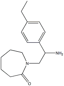 1-[2-amino-2-(4-ethylphenyl)ethyl]azepan-2-one Struktur