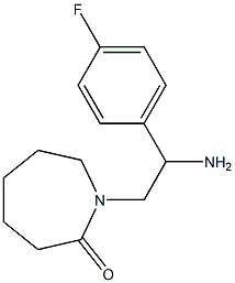 1-[2-amino-2-(4-fluorophenyl)ethyl]azepan-2-one Struktur