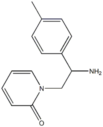 1-[2-amino-2-(4-methylphenyl)ethyl]pyridin-2(1H)-one Struktur