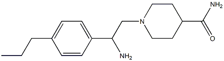 1-[2-amino-2-(4-propylphenyl)ethyl]piperidine-4-carboxamide Struktur