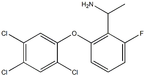 1-[2-fluoro-6-(2,4,5-trichlorophenoxy)phenyl]ethan-1-amine Struktur