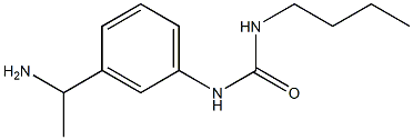 1-[3-(1-aminoethyl)phenyl]-3-butylurea Struktur