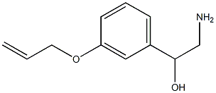 1-[3-(allyloxy)phenyl]-2-aminoethanol Struktur