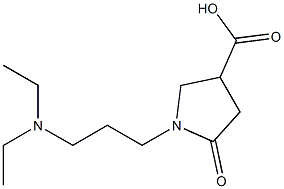 1-[3-(diethylamino)propyl]-5-oxopyrrolidine-3-carboxylic acid Struktur