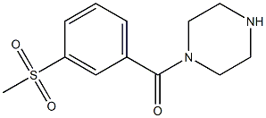 1-[3-(methylsulfonyl)benzoyl]piperazine Struktur