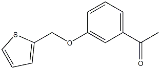 1-[3-(thien-2-ylmethoxy)phenyl]ethanone Struktur