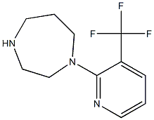 1-[3-(trifluoromethyl)pyridin-2-yl]-1,4-diazepane Struktur