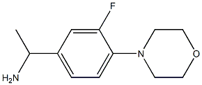 1-[3-fluoro-4-(morpholin-4-yl)phenyl]ethan-1-amine Struktur