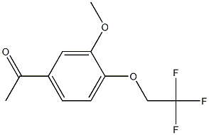 1-[3-methoxy-4-(2,2,2-trifluoroethoxy)phenyl]ethanone Struktur