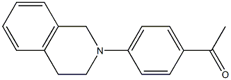 1-[4-(1,2,3,4-tetrahydroisoquinolin-2-yl)phenyl]ethan-1-one Struktur