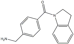 1-[4-(2,3-dihydro-1H-indol-1-ylcarbonyl)phenyl]methanamine Struktur