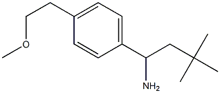 1-[4-(2-methoxyethyl)phenyl]-3,3-dimethylbutan-1-amine Struktur