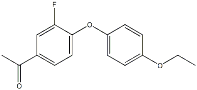 1-[4-(4-ethoxyphenoxy)-3-fluorophenyl]ethan-1-one Struktur