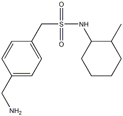 1-[4-(aminomethyl)phenyl]-N-(2-methylcyclohexyl)methanesulfonamide Struktur