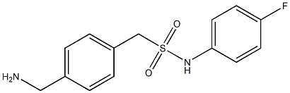 1-[4-(aminomethyl)phenyl]-N-(4-fluorophenyl)methanesulfonamide Struktur