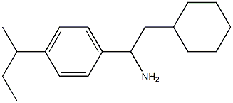 1-[4-(butan-2-yl)phenyl]-2-cyclohexylethan-1-amine Struktur