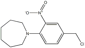 1-[4-(chloromethyl)-2-nitrophenyl]azepane Struktur