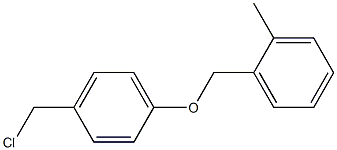 1-[4-(chloromethyl)phenoxymethyl]-2-methylbenzene Struktur