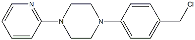 1-[4-(chloromethyl)phenyl]-4-(pyridin-2-yl)piperazine Struktur