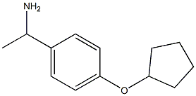 1-[4-(cyclopentyloxy)phenyl]ethanamine Struktur