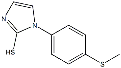 1-[4-(methylsulfanyl)phenyl]-1H-imidazole-2-thiol Struktur