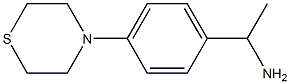 1-[4-(thiomorpholin-4-yl)phenyl]ethan-1-amine Struktur