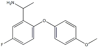 1-[5-fluoro-2-(4-methoxyphenoxy)phenyl]ethan-1-amine Struktur