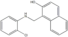 1-{[(2-chlorophenyl)amino]methyl}naphthalen-2-ol Struktur