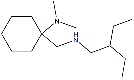 1-{[(2-ethylbutyl)amino]methyl}-N,N-dimethylcyclohexan-1-amine Struktur