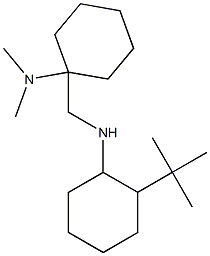 1-{[(2-tert-butylcyclohexyl)amino]methyl}-N,N-dimethylcyclohexan-1-amine Struktur