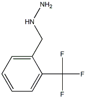 1-{[2-(trifluoromethyl)phenyl]methyl}hydrazine Struktur