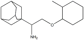 1-{1-amino-2-[(2-methylcyclohexyl)oxy]ethyl}adamantane Struktur