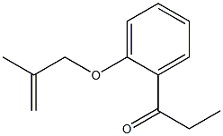 1-{2-[(2-methylprop-2-en-1-yl)oxy]phenyl}propan-1-one Struktur