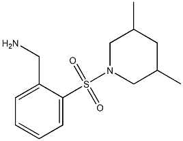 1-{2-[(3,5-dimethylpiperidin-1-yl)sulfonyl]phenyl}methanamine Struktur