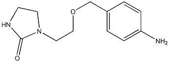 1-{2-[(4-aminophenyl)methoxy]ethyl}imidazolidin-2-one Struktur