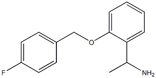 1-{2-[(4-fluorobenzyl)oxy]phenyl}ethanamine Struktur