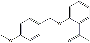 1-{2-[(4-methoxybenzyl)oxy]phenyl}ethanone Struktur