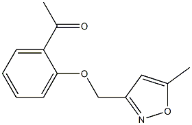 1-{2-[(5-methyl-1,2-oxazol-3-yl)methoxy]phenyl}ethan-1-one Struktur