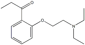 1-{2-[2-(diethylamino)ethoxy]phenyl}propan-1-one Struktur