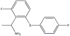 1-{2-fluoro-6-[(4-fluorophenyl)sulfanyl]phenyl}ethan-1-amine Struktur