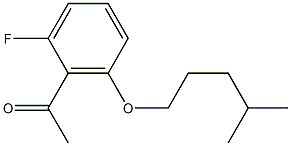 1-{2-fluoro-6-[(4-methylpentyl)oxy]phenyl}ethan-1-one Struktur