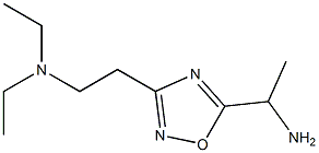 1-{3-[2-(diethylamino)ethyl]-1,2,4-oxadiazol-5-yl}ethan-1-amine Struktur