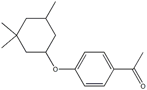 1-{4-[(3,3,5-trimethylcyclohexyl)oxy]phenyl}ethan-1-one Struktur