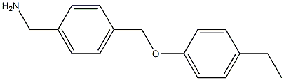 1-{4-[(4-ethylphenoxy)methyl]phenyl}methanamine Struktur