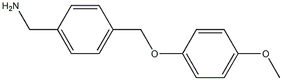 1-{4-[(4-methoxyphenoxy)methyl]phenyl}methanamine Struktur