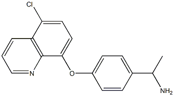 1-{4-[(5-chloroquinolin-8-yl)oxy]phenyl}ethan-1-amine Struktur